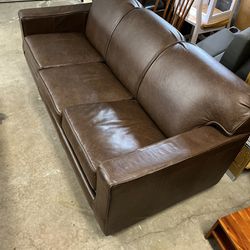 Queen Leather Fold Out Couch