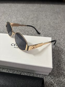Gold Celine Unisex Sunglasses