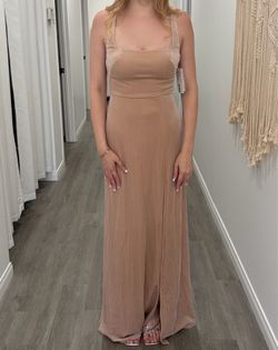 Jenny Yoo Velvet Dress Champagne