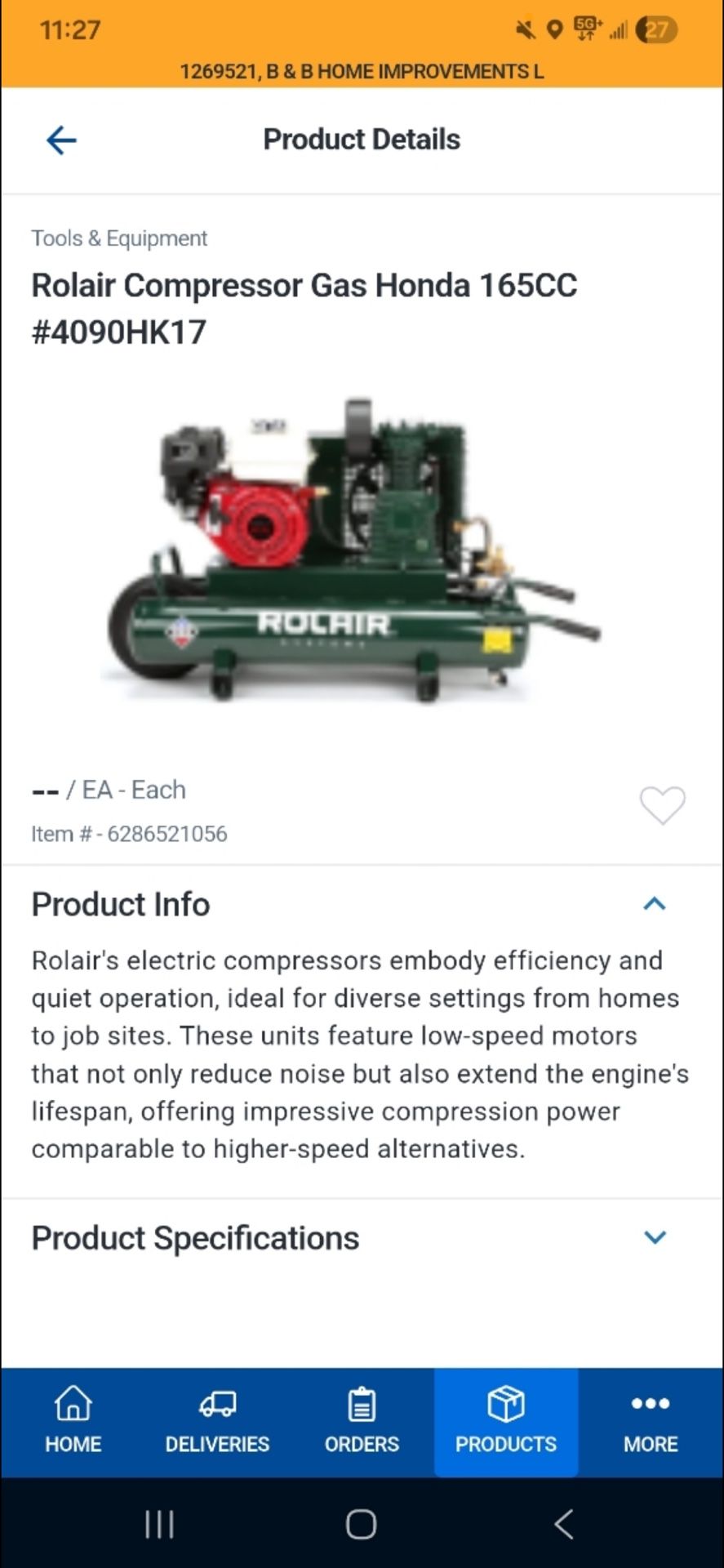 Rolair Compressor