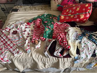 11 pairs of baby  Christmas clothes