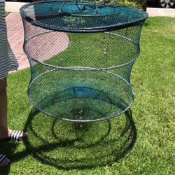 36” Wide by 27” Tall Lobster Crab Fishing Trap Net.