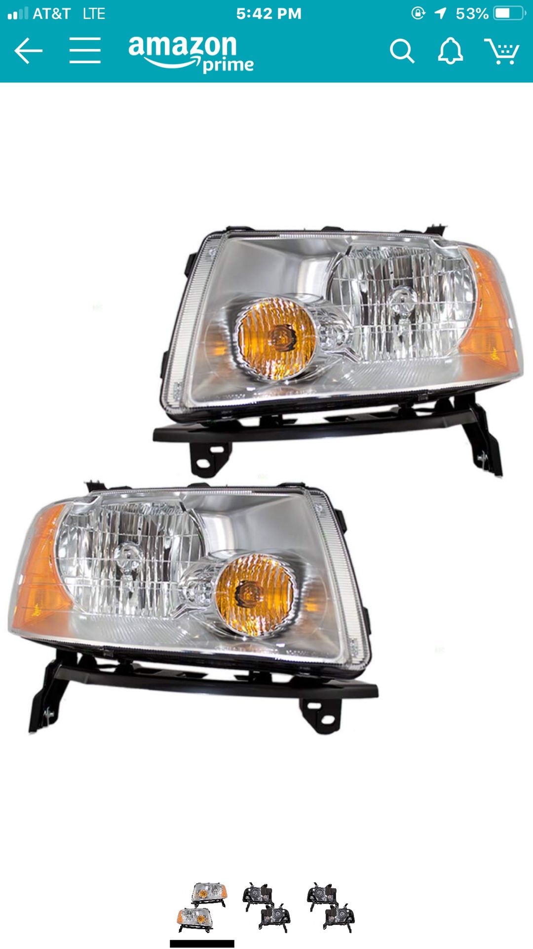 2005 Ford Freestyle headlight assembly’s set