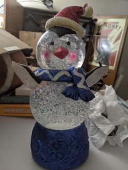 Penguin Snow Globe Music Box