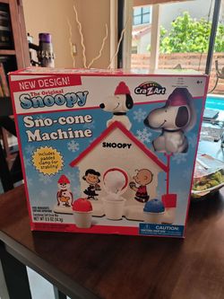 Snoopy new and improved snow cone machine