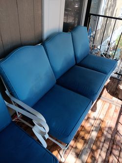 Patio 3 piece cushion sofa. Very Clean