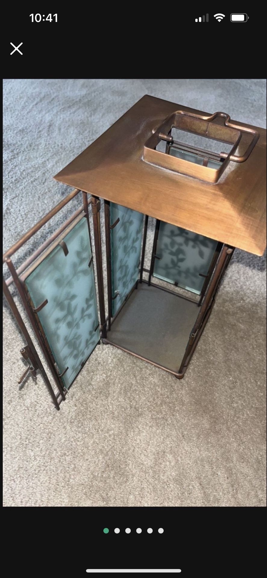 Lattern - Decorative - Made of real glass & metal