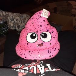 Pink Sparkly Poop Emoji Hat