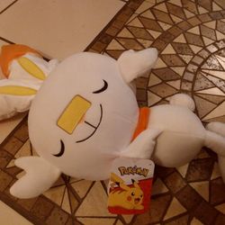 Brand New Pokemon Score ScorBunny Pillow Plush 32 Inch