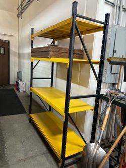 Industrial Heavy Duty 4-Shelf Storage Rack Length 4ft'11 in x 1ft'8 x 6ft'7in