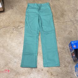Westex Proban FR-7A Flame Resistant Welding Pants Green Men's size 32 x 34