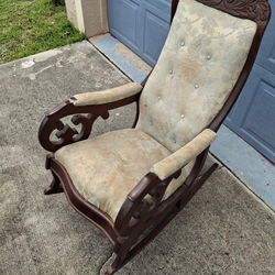 Old Carved Rocking chair