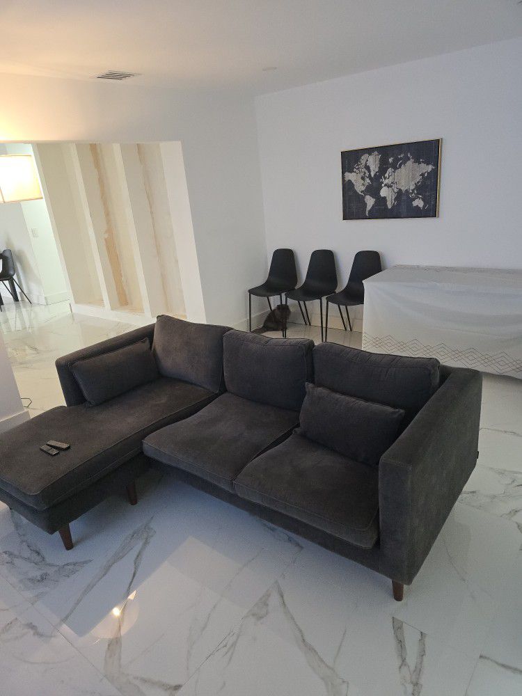 Modern Couch Velvet 