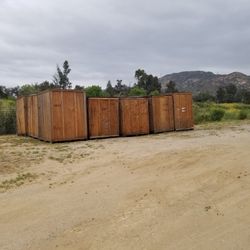 Wooden sheds 