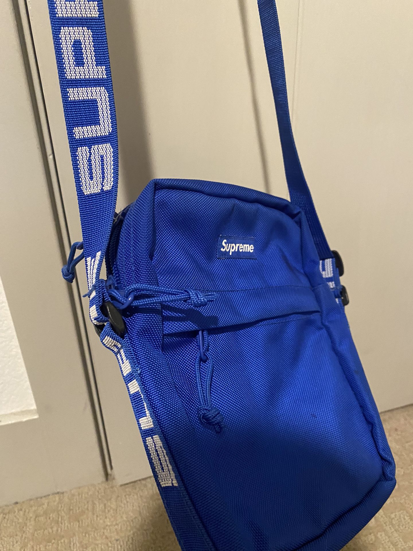 Blue Supreme Shoulder Bag