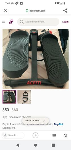 Mini Stepper Acfit With Work Out Wrist Bands For Arms Worth 50 Accept 25 Obo.