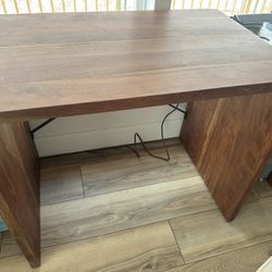 CB2 Pagoda 36 Inch brown acacia wood console table or Desks