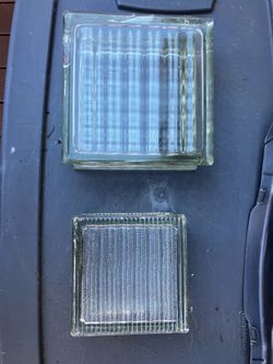 Vintage Glass Block – 53 Total (39 - 8”x8” & 14 - 6”x6”)