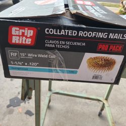 1 1/4 Inch Roofing Nails Box Is 3/4 Full
