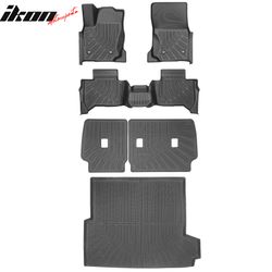 Fits 2025-2026 Toyota 4Runner Hybrid 5-Seat TPE Floor Mats+ Trunk Mat+ Backrest Mats