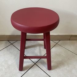 wooden swivel stool
