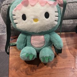 Hello Kitty Dino Plush Back Pack 