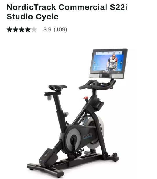 Exercise Bikes
NordicTrack Commercial S22i Studio Cycle