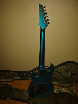 Ebony & Teal VMI Cruise Guitar EXC Pro Fret-level Setup Spa Perfect & Box!