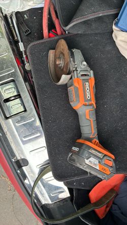 Ridgid Grinder with battery brushless 18v