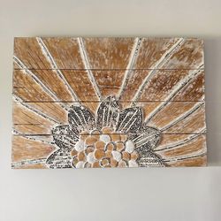 Mosaic mirror tiles wall art