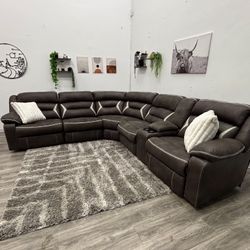 Sectional Powered Recliner Couch - Free Delivery 