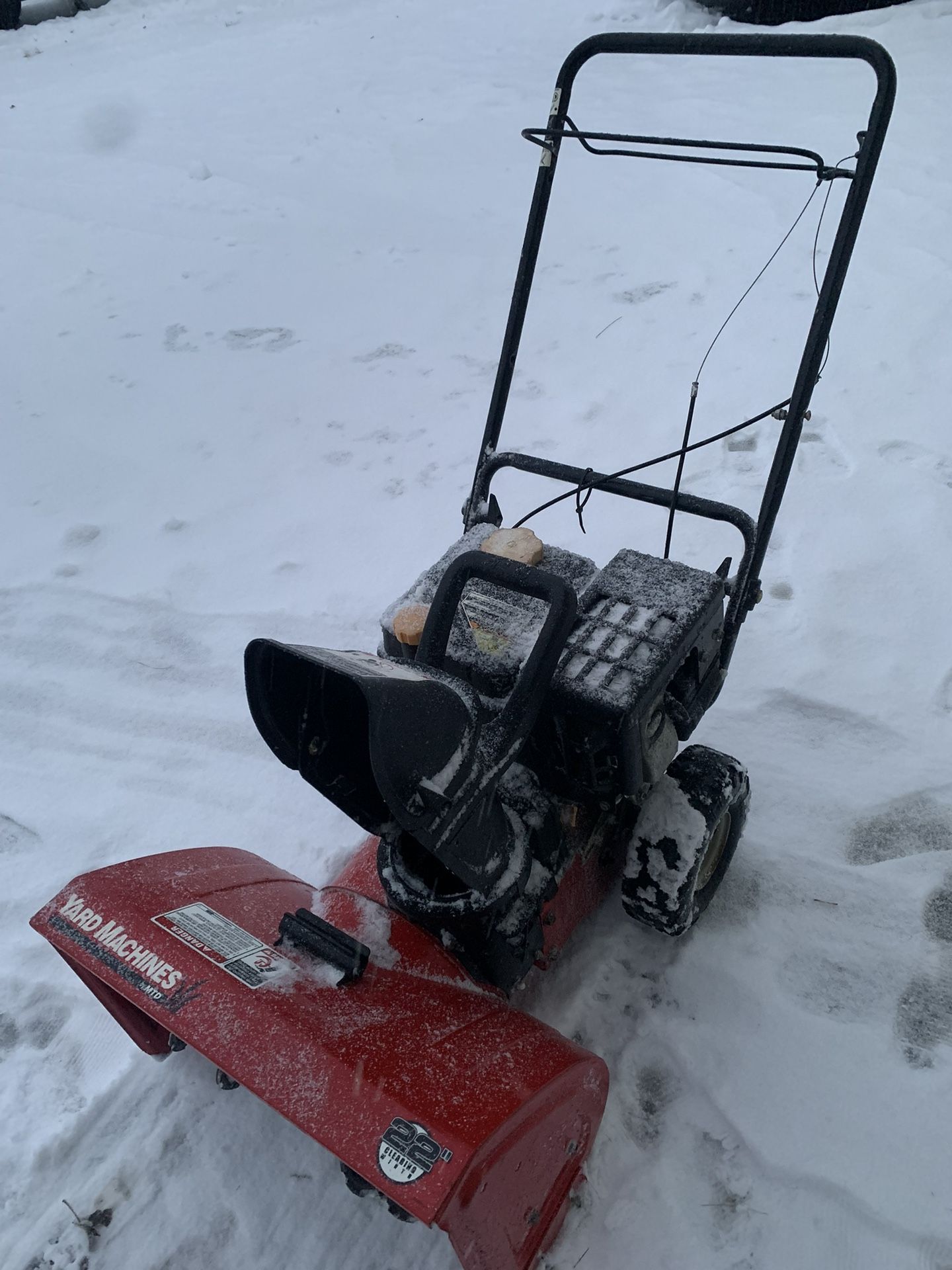 MTD two-stage snow blower