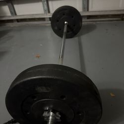 50lbs Weight Set With Bar