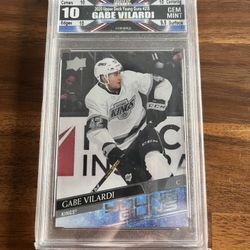 Upper Deck Gabe Vilardi Young Guns Gem Mint 10