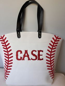 Custom Baseball Tote Bag
