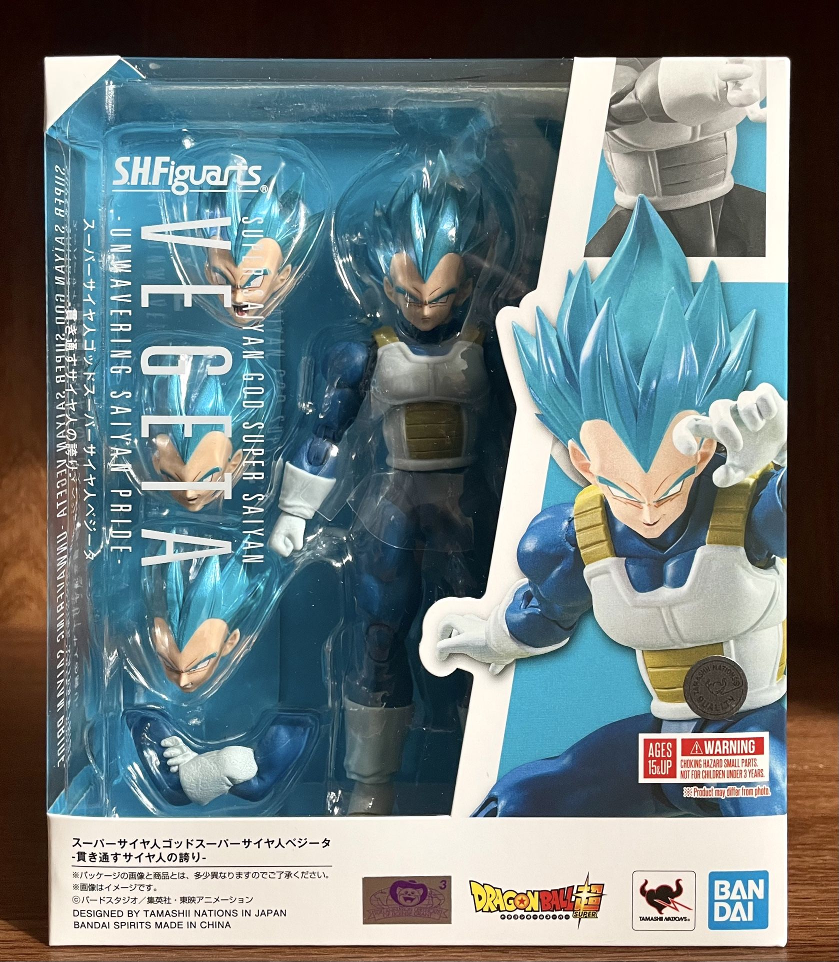 S.H. Figuarts Dragon Ball Super Saiyan God Super Saiyan Vegeta Unwavering Saiyan Pride