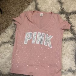 Pink Victoria’s Secret Shirt Size Medium 
