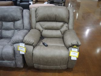 Woodward Park Carlton Power Wall Saver Recliner - Mushroom (Light Taupe) | Reclining Chair | Lounge Chair