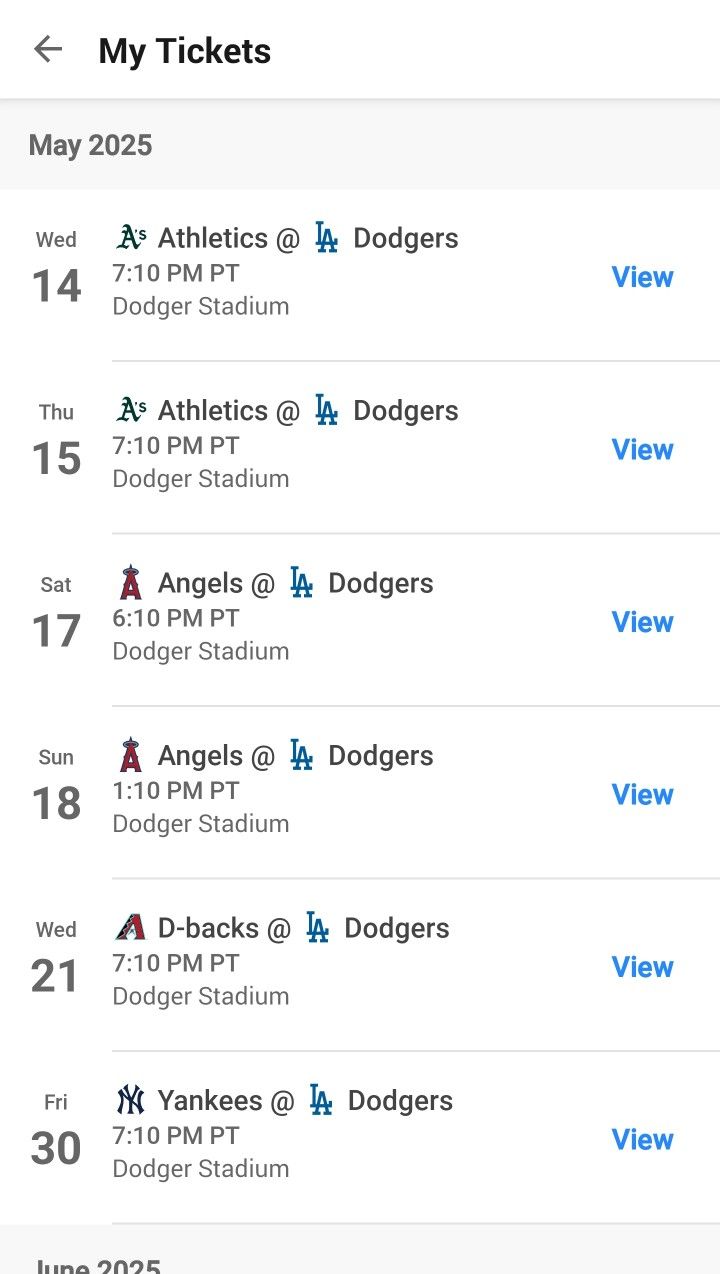 Dodger Tickets Available