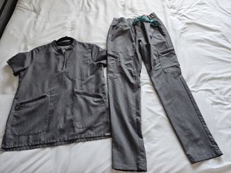 Graphite Grey XS Figs Scrubs Set