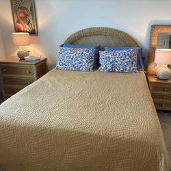Bohemian Wicker Bedroom Furniture 