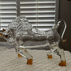 Bull Glass Decanter
