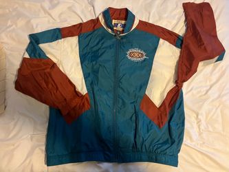 Vintage Starter 1996 Super Bowl XXX Football Jacket, XL, Blue/Maroon/White