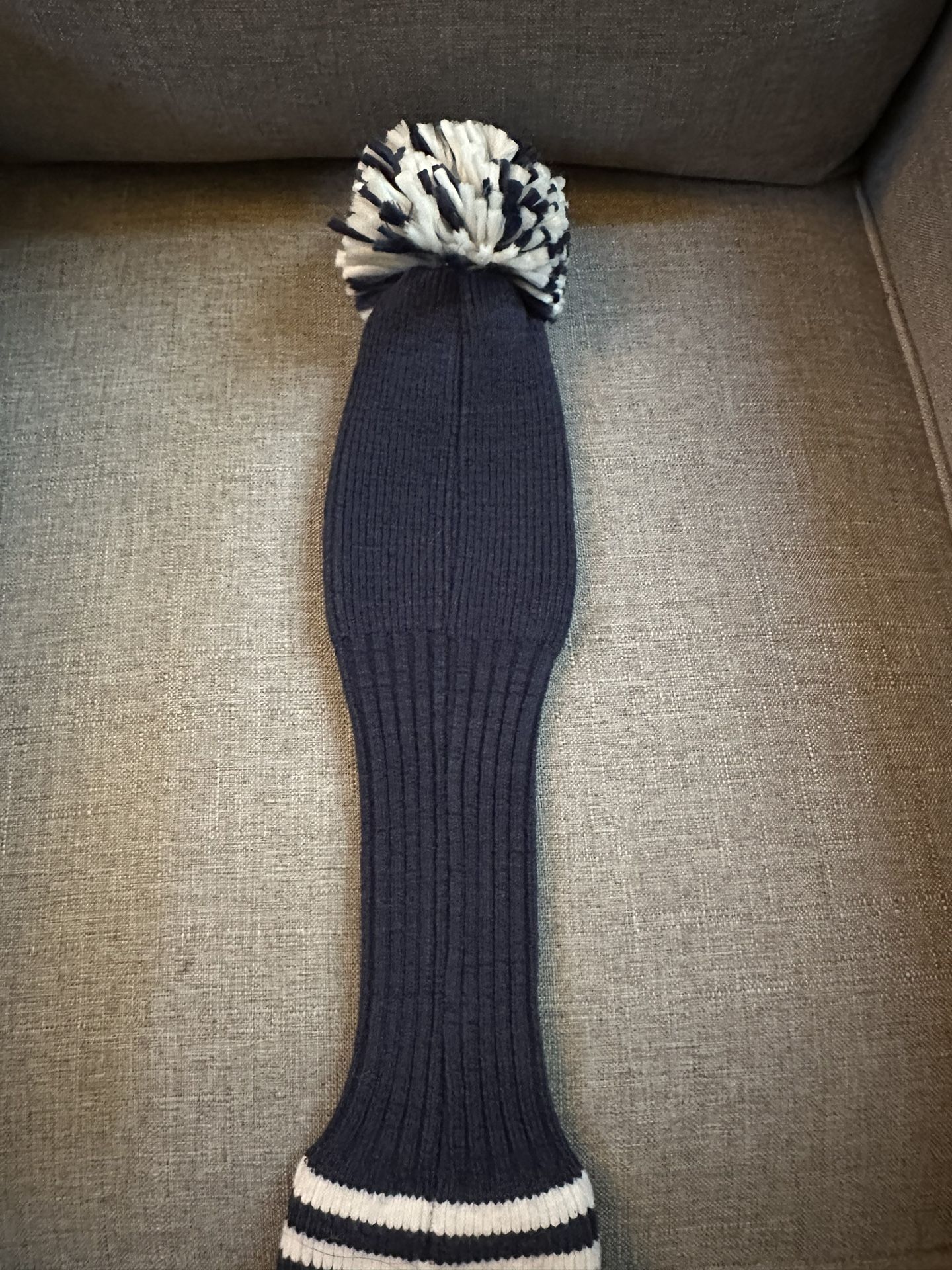 NEW Malbon Golf Bucket Knit Fairway Wood Head Cover - Navy for 