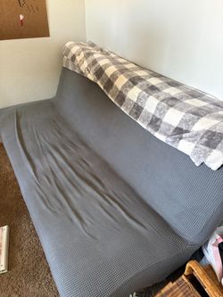 **Mainstays Studio Futon + Memory Foam Topper & Mattress Pad – $90**