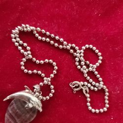 Sterling Silver Necklace 18in marked Down 