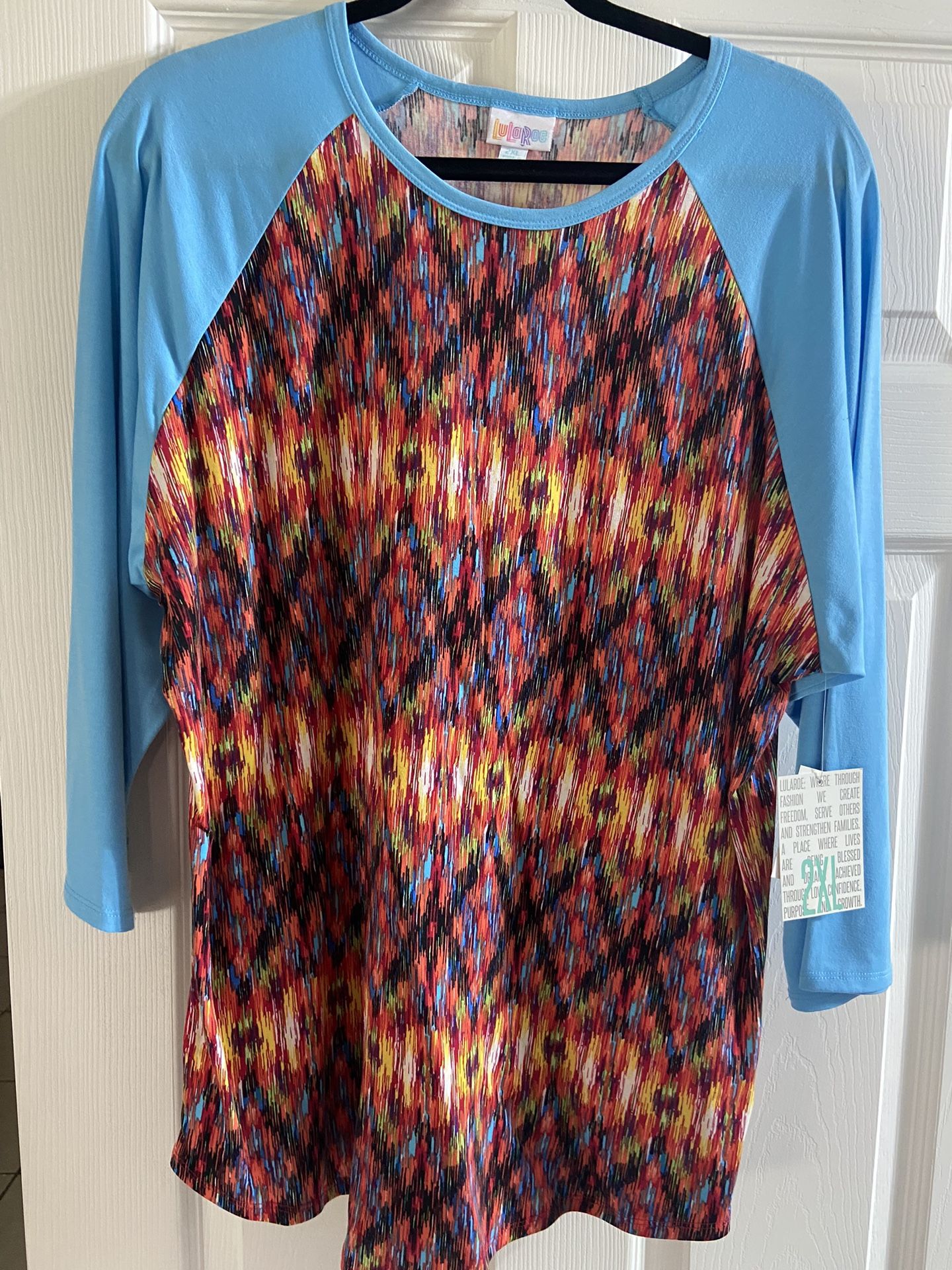 New Lularoe Randy, Size 2XL - 3/4 in sleeves