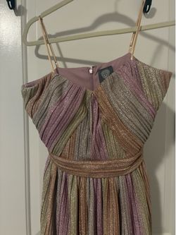 Vince Camuto Rainbow Shimmer Dress, size 6