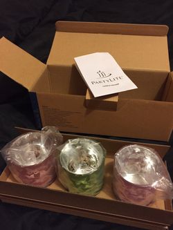 Partylite, 'Butterfly Joy' Tealight Trio holders NEW