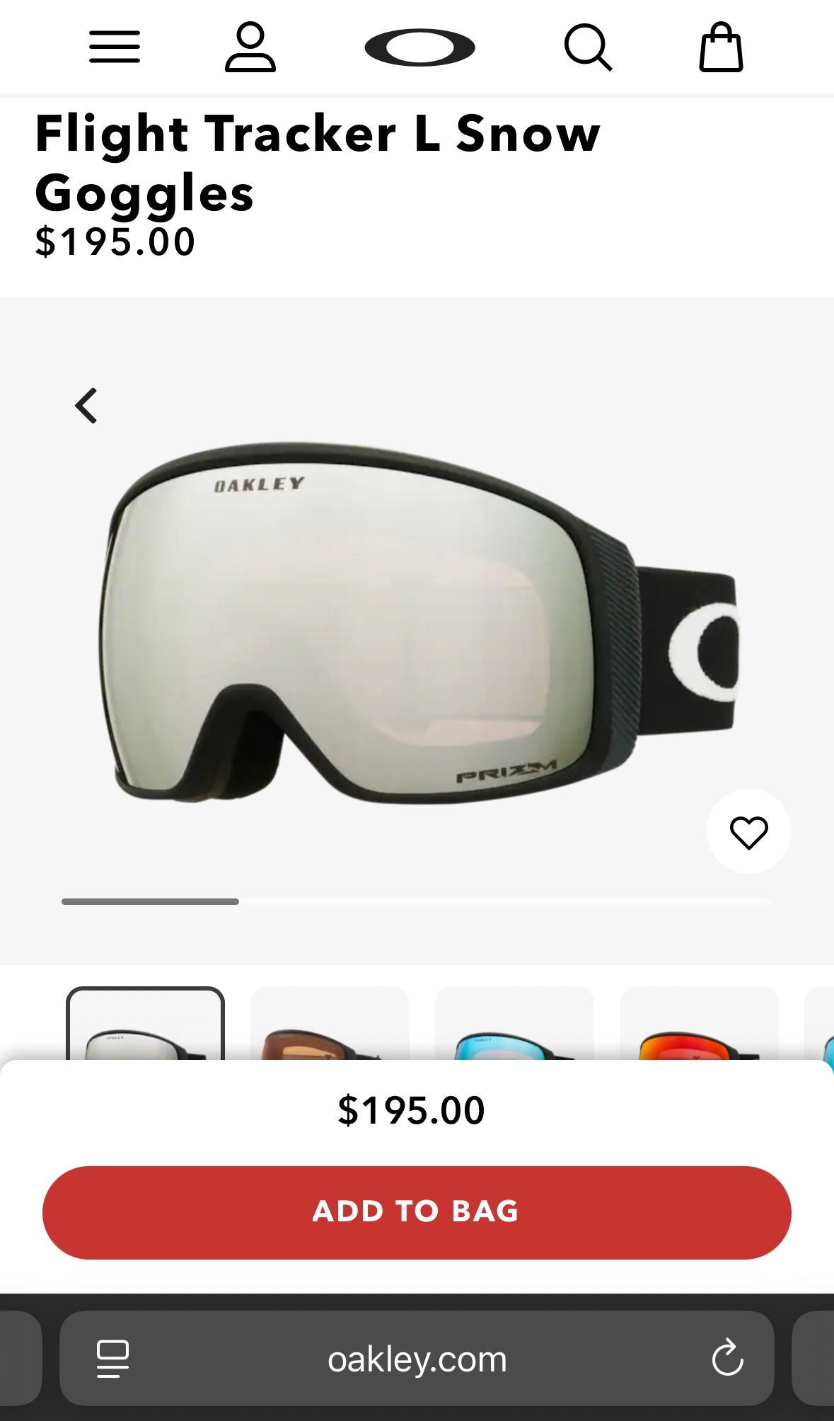 Oakley Flight Tracker Snow Goggles